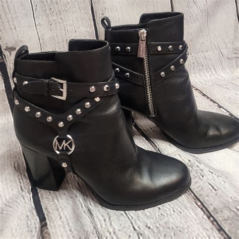 michael kors preston studded leather ankle boot|Preston Studded Leather Boot .